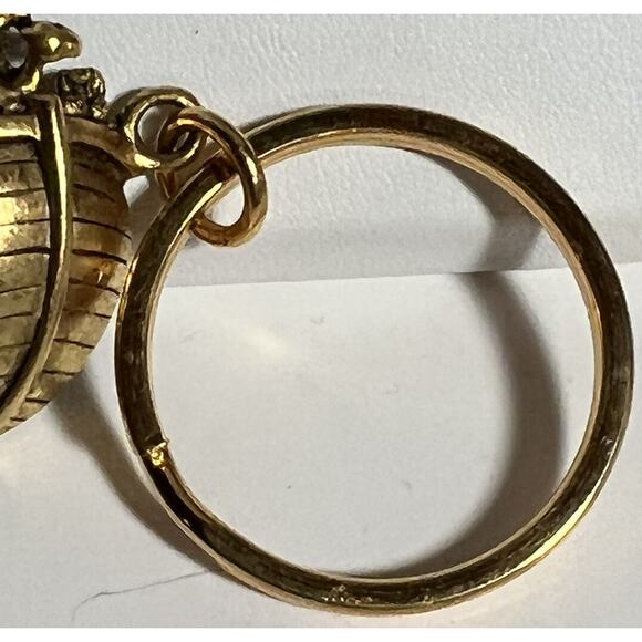 Key Chain Primavera AJC Penny Noah's Ark and Animals Gold Tone Heavy Vintage - Picture 4 of 7